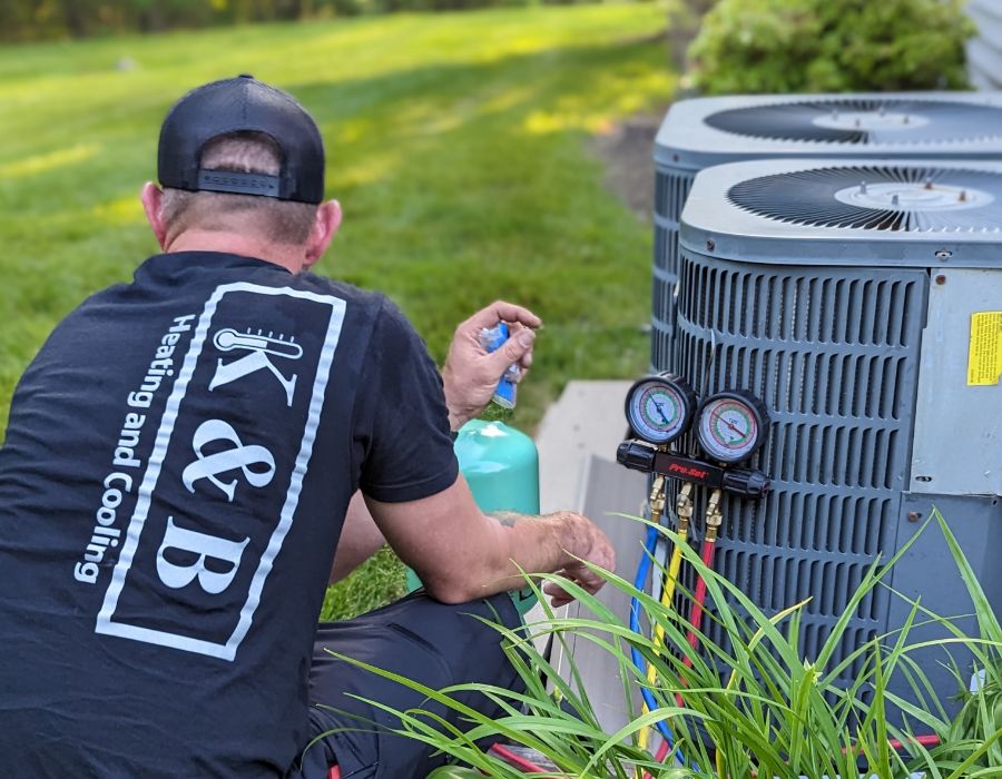 k&b heating & cooling company servicing ri and ma